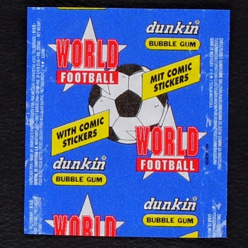 World Football 1994 dunkin Bubble Gum - Wrapper