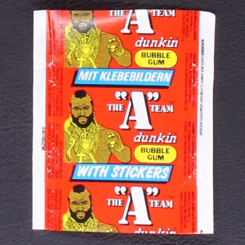 A-Team dunkin Bubble Gum - Wrapper