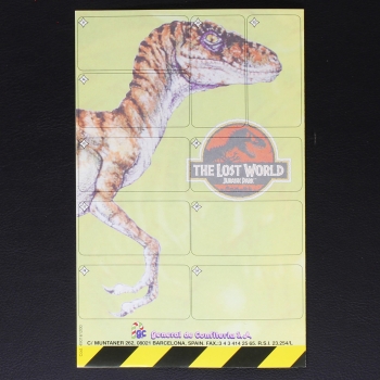 Jurassic Park dunkin leeres Sticker Folder - Kaugummi Bilder