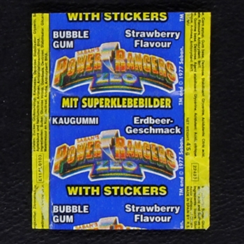 Power Ranger Zeo Bubble Gum - Wrapper