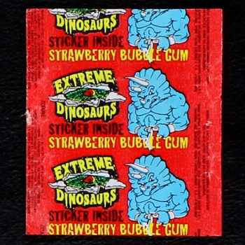 Extreme Dinosaurs Bubble Gum - Wrapper