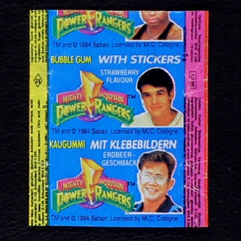 Power Ranger Kuroczik Bubble Gum - Wrapper