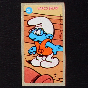 Smurfs No. 33 dunkin Bubble Gum