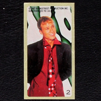 Backstreet Boys No. 2 dunkin Bubble Gum Sticker