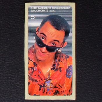 Backstreet Boys No. 5 dunkin Bubble Gum Sticker