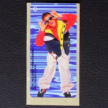 Backstreet Boys No. 6 dunkin Bubble Gum Sticker