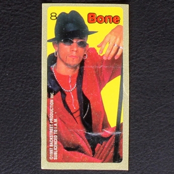 Backstreet Boys No. 8 dunkin Bubble Gum Sticker