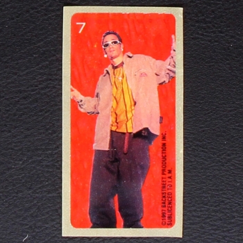 Backstreet Boys No. 7 dunkin Bubble Gum Sticker