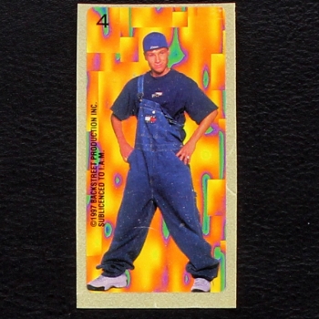 Backstreet Boys No. 4 dunkin Bubble Gum Sticker
