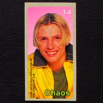 Backstreet Boys No. 14 dunkin Bubble Gum Sticker