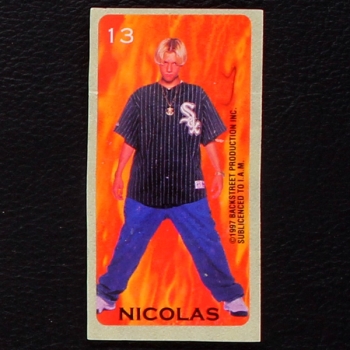 Backstreet Boys No. 13 dunkin Bubble Gum Sticker
