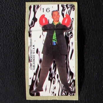 Backstreet Boys No. 16 dunkin Bubble Gum Sticker