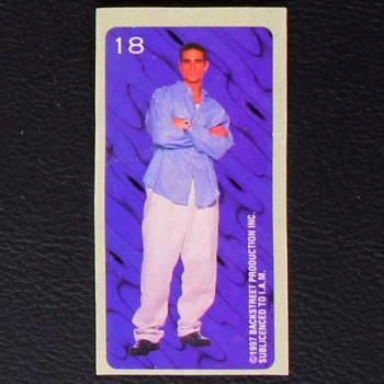 Backstreet Boys No. 18 dunkin Bubble Gum Sticker