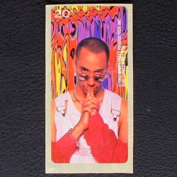 Backstreet Boys No. 20 dunkin Bubble Gum Sticker