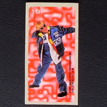 Backstreet Boys No. 19 dunkin Bubble Gum Sticker