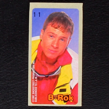 Backstreet Boys No. 11 dunkin Bubble Gum Sticker