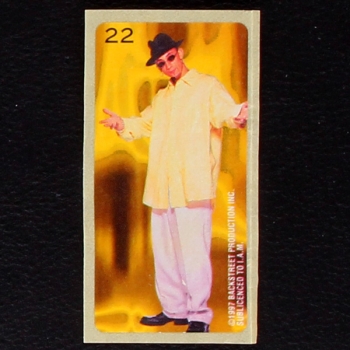 Backstreet Boys No. 22 dunkin Bubble Gum Sticker