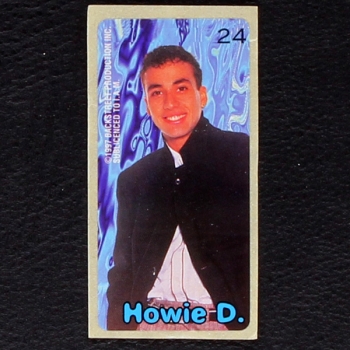Backstreet Boys No. 24 dunkin Bubble Gum Sticker