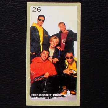Backstreet Boys No. 26 dunkin Bubble Gum Sticker