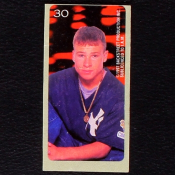 Backstreet Boys No. 30 dunkin Bubble Gum Sticker