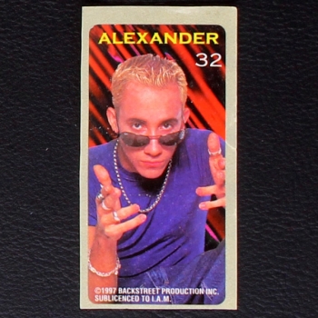 Backstreet Boys No. 32 dunkin Bubble Gum Sticker