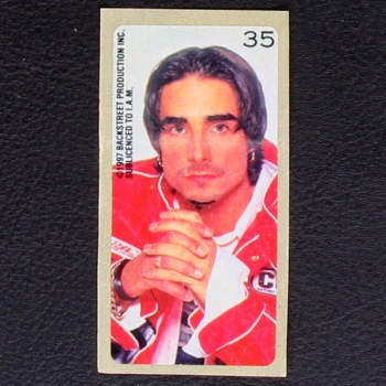 Backstreet Boys No. 35 dunkin Bubble Gum Sticker