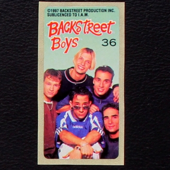 Backstreet Boys No. 36 dunkin Bubble Gum Sticker