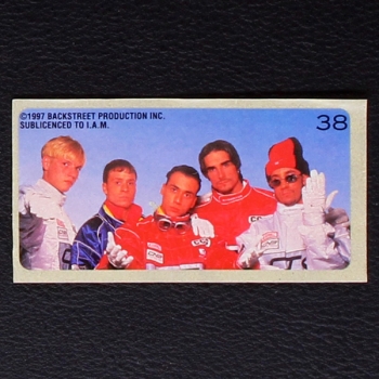 Backstreet Boys No. 38 dunkin Bubble Gum Sticker