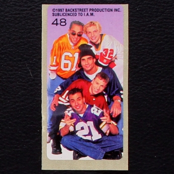 Backstreet Boys No. 48 dunkin Bubble Gum Sticker