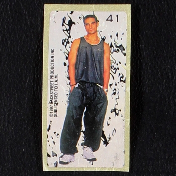 Backstreet Boys No. 41 dunkin Bubble Gum Sticker