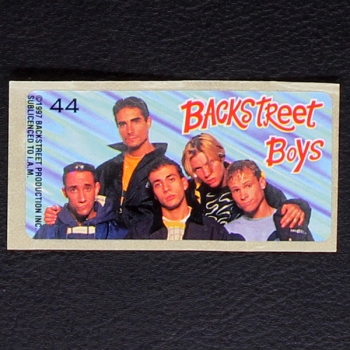 Backstreet Boys No. 44 dunkin Bubble Gum Sticker