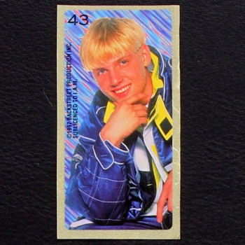 Backstreet Boys No. 43 dunkin Bubble Gum Sticker