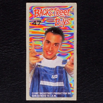 Backstreet Boys No. 47 dunkin Bubble Gum Sticker