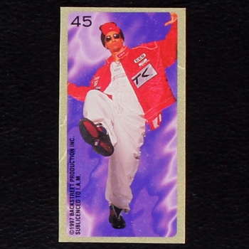 Backstreet Boys No. 45 dunkin Bubble Gum Sticker