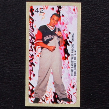 Backstreet Boys No. 42 dunkin Bubble Gum Sticker
