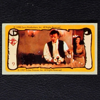 Zorro No. 9 dunkin Bubble Gum Sticker