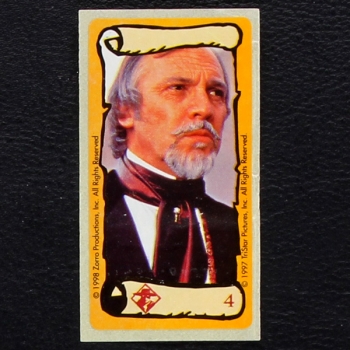 Zorro No. 4 dunkin Bubble Gum Sticker