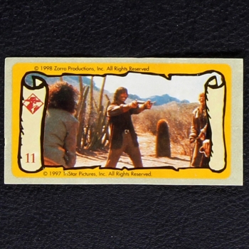 Zorro No. 11 dunkin Bubble Gum Sticker