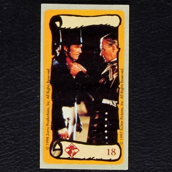 Zorro No. 18 dunkin Bubble Gum Sticker