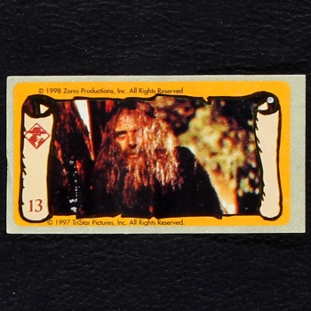 Zorro No. 13 dunkin Bubble Gum Sticker