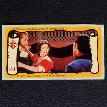Zorro No. 24 dunkin Bubble Gum Sticker