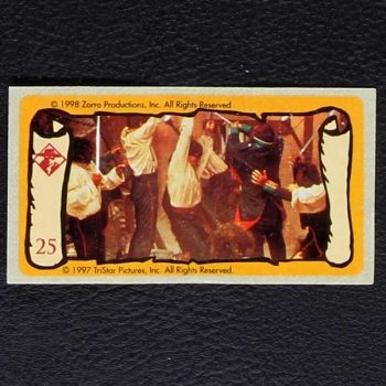 Zorro No. 25 dunkin Bubble Gum Sticker