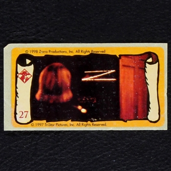 Zorro No. 27 dunkin Bubble Gum Sticker