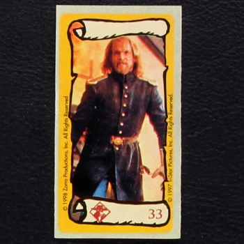 Zorro No. 33 dunkin Bubble Gum Sticker