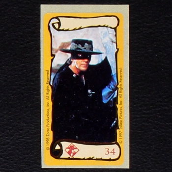 Zorro No. 34 dunkin Bubble Gum Sticker
