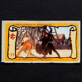 Zorro No. 35 dunkin Bubble Gum Sticker