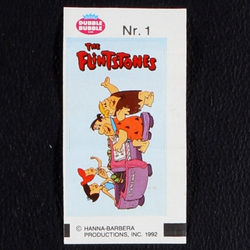The Flintstones No. 1 Fleer Bubble Gum Sticker