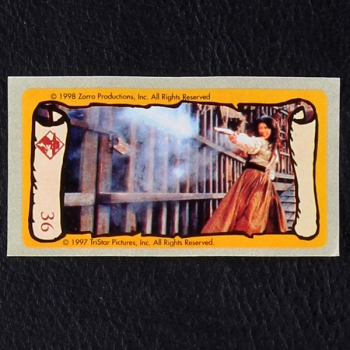 Zorro No. 36 dunkin Bubble Gum Sticker