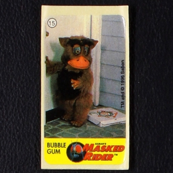 Masked Rider No. 15 Vidal Bubble Gum Sticker