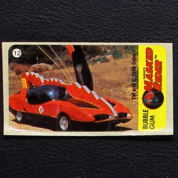Masked Rider No. 12 Vidal Bubble Gum Sticker
